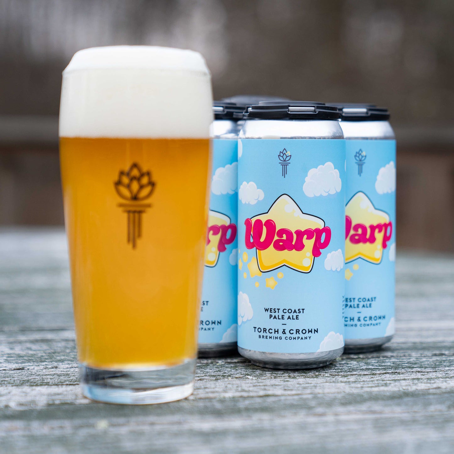 Warp West Coast Pale Ale | Torch & Crown Brewing Company